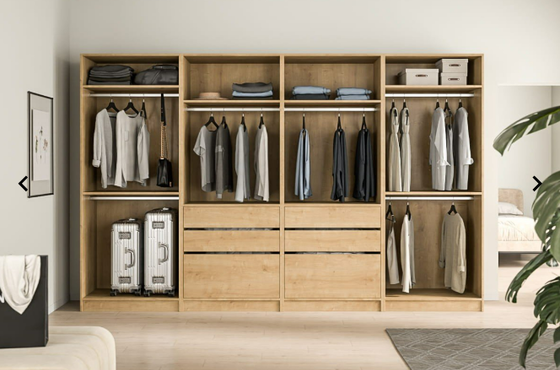 Schrank aus Hamilton Eiche mit extra viel Stauraum