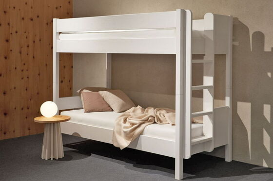 Castello Stockbett weiß mit Leiter am Fußteil
